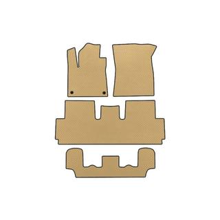 EVA Floor Mats (For Grand, 3 Rows, Beige) Citroen C-4 Picasso 2013–2022