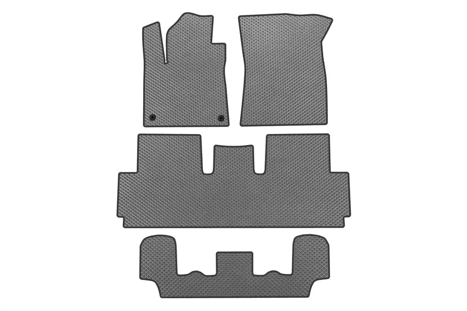 Citroen C-4 Picasso 2013–2022 EVA Car Mats (For Grand, 3 Rows, Gray) Image