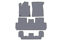 Citroen C-4 Picasso 2013–2022 Rubber Floor Mats Carsuit (For Grand, 3 Rows, Gray) photo 1