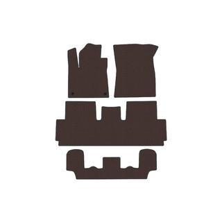 Rubber Floor Mats Carsuit (For Grand, 3 Rows, Brown) Citroen C-4 Picasso 2013–2022 photo 1