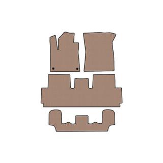 Rubber Floor Mats Carsuit (For Grand, 3 Rows, Beige) Citroen C-4 Picasso 2013–2022 photo 1