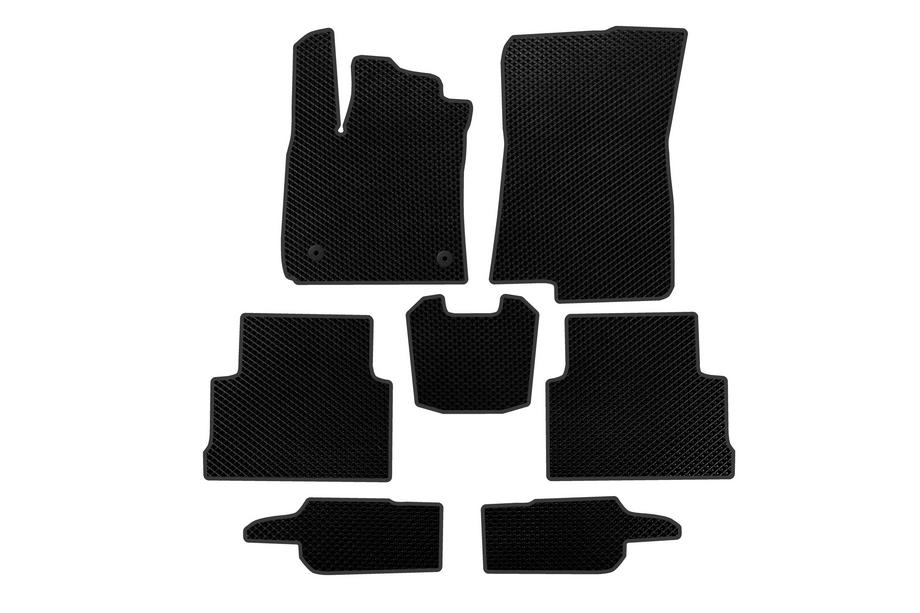 Dacia Jogger 2022- EVA Floor Mats (3 Rows, Black) Image