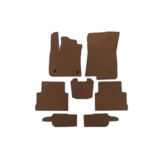 EVA Floor Mats (3 Rows, Brown)
