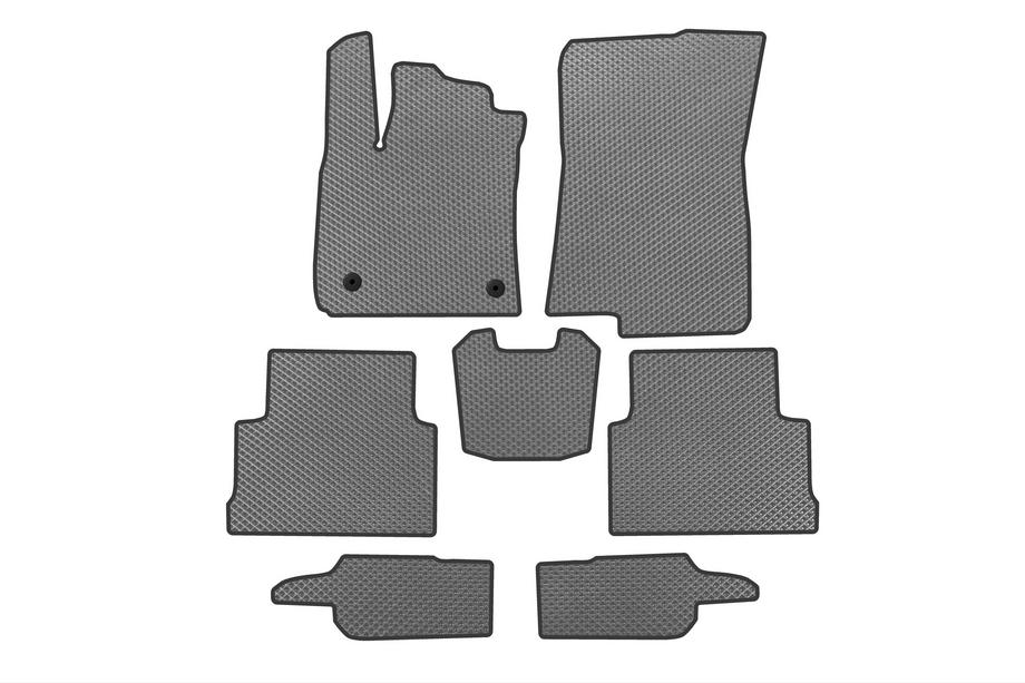 Dacia Jogger 2022- EVA Floor Mats (3 Rows, Gray) Image