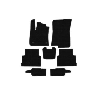 Rubber Floor Mats Carsuit (3 Rows, Black) photo 1