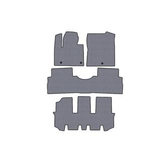 Rubber Floor Mats Carsuit (3 Rows, Gray) Hyundai Santa Fe 4 2018-2023 photo 1