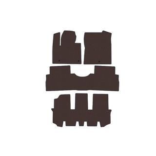 Rubber Floor Mats Carsuit (3 Rows, Brown) Hyundai Santa Fe 4 2018-2023 photo 1