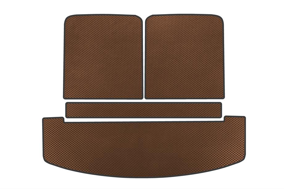 Hyundai Santa Fe 5 2023- EVA Trunk Mat V2 (Brown) Image