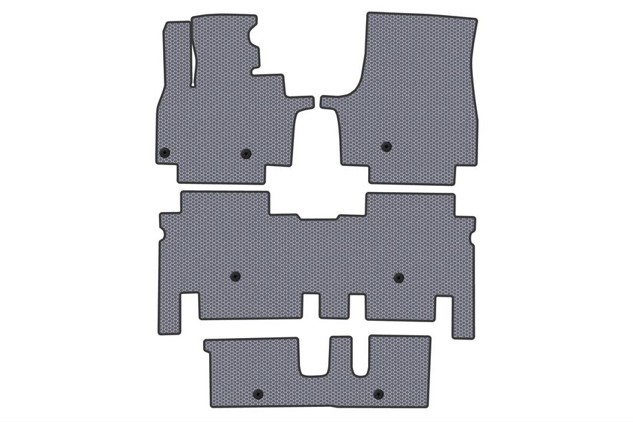 KIA EV9 Rubber Floor Mats Carsuit (3 Rows, Gray) Image