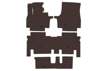 KIA EV9 Rubber Floor Mats Carsuit (3 Rows, Brown) photo 1