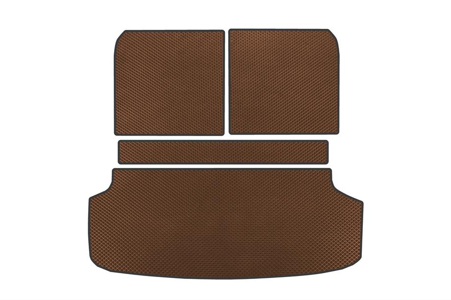 KIA EV9 EVA Trunk Mat V2 (Brown) Image