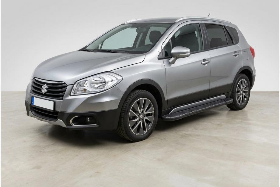 Suzuki SX4 S-Cross 2013-2016 Side Steps Bosphorus Black (2 pcs, Aluminum) Image