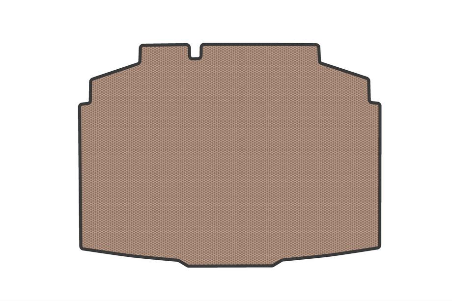 Skoda Fabia 2021– Rubber trunk mat (HB, beige) Image