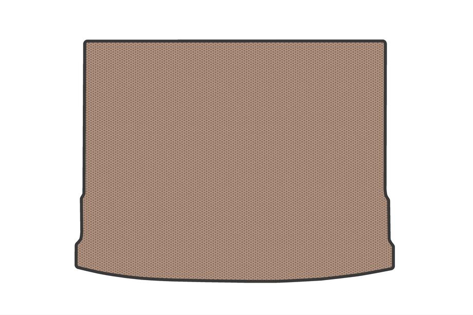 Hyundai Kona 2023- Rubber trunk mat V2 (Electric, beige) Photo 1