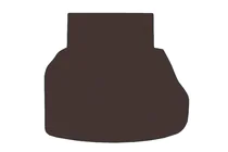 BMW 7 Series E65/66 2001-2008 Rubber trunk mat (for E66, brown) photo 1