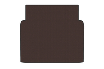 Mercedes S-class W221 2005-2013 Rubber boot mat (Short, Brown) photo 1