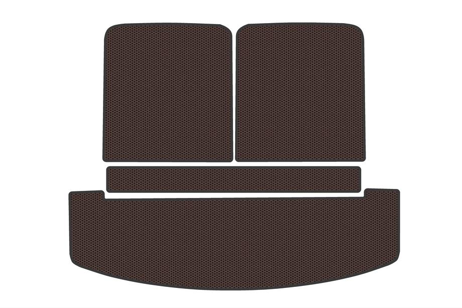Hyundai Santa Fe 5 2023- Rubber Trunk Mat V2 (Brown) Image