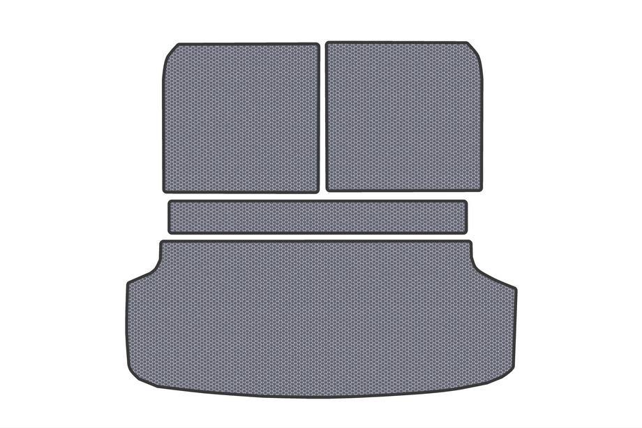 KIA EV9 Rubber Trunk Mat V2 (Gray) Image