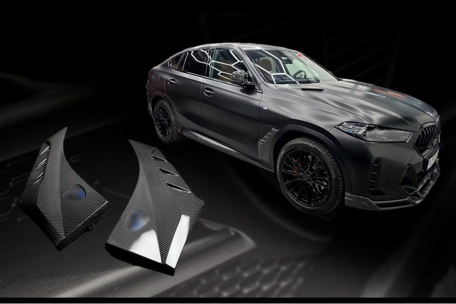 BMW X6 G06 2019–2027 LRT Fender Flares (2023+, Carbon) Image