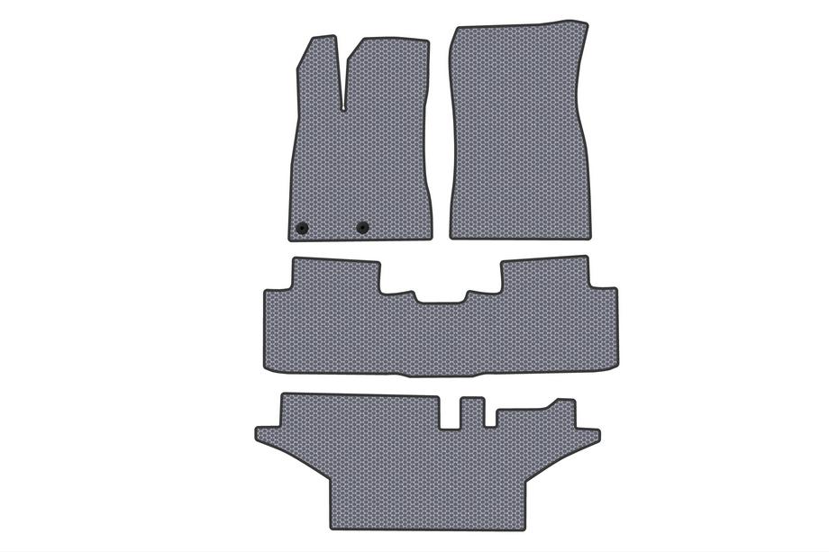 Peugeot 5008 2024- Rubber Floor Mats Carsuit (3 Rows, Gray) Image
