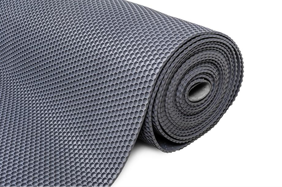 Rubber sheet for car mats 120x100 cm (Honeycomb, grey) Photo 1