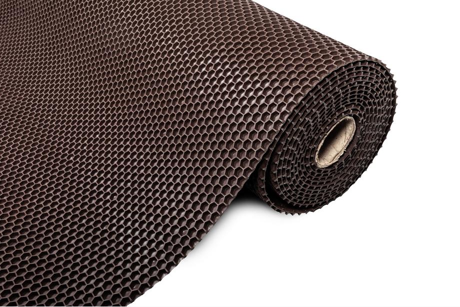 Rubber Sheet for Car Mats 120x100 cm (Honeycomb, Brown) Photo 1