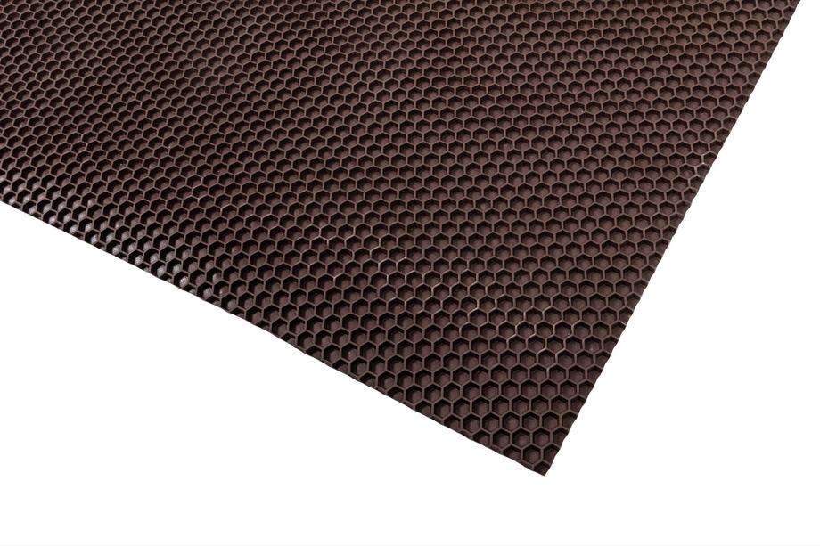 Rubber Sheet for Car Mats 120x100 cm (Honeycomb, Brown) Photo 10