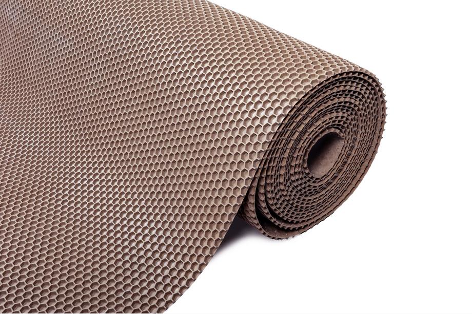 Rubber sheet for car mats 120x100 (Honeycomb, Beige) Photo 1