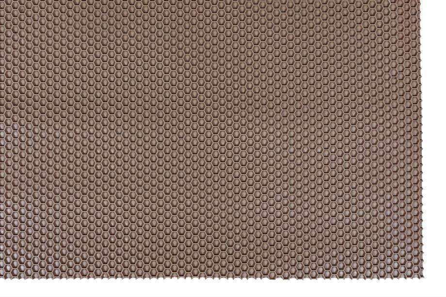 Rubber sheet for car mats 120x100 (Honeycomb, Beige) Photo 9