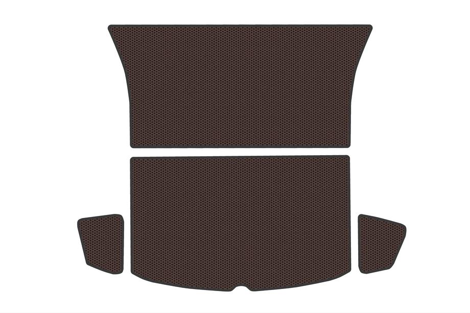 Tesla Model Y 2020- Rear upper trunk rubber mat (For Juniper 2025-, brown) Photo 1