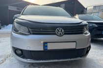 Volkswagen Touran 2010-2015 Winter cover for grille (lower) Matte photo 1