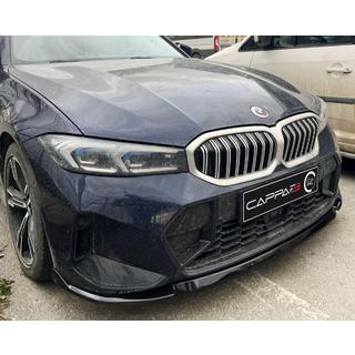 Front Bumper Lip EuroCap V1 (for M-Performance 2022-, Gloss Black) BMW 3 Series G20/G21 2018- photo 2