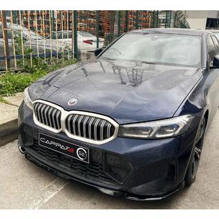 Front Bumper Lip EuroCap V1 (for M-Performance 2022-, Gloss Black) BMW 3 Series G20/G21 2018- photo 1