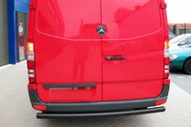 Mercedes Sprinter W906 2006–2018 Rear Guard AK002 Black (Stainless Steel) photo 2