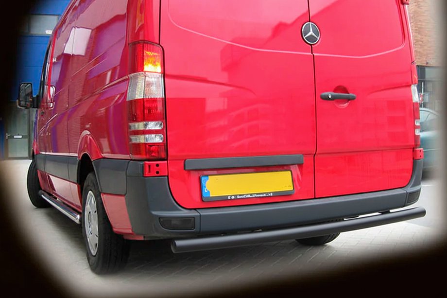 Mercedes Sprinter W906 2006–2018 Rear Guard AK002 Black (Stainless Steel) Image