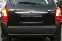 Hyundai Tucson JM 2004- Rear Bar AK002 Black (Stainless Steel) photo 1