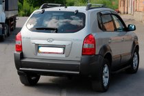 Hyundai Tucson JM 2004- Rear Bar AK002 Black (Stainless Steel) photo 2