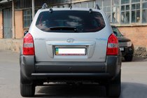 Hyundai Tucson JM 2004- Rear Bar AK002 Black (Stainless Steel) photo 3