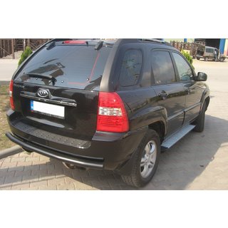 Rear Bar AK002 Black (Stainless Steel) Kia Sportage 2004-2010 photo 2