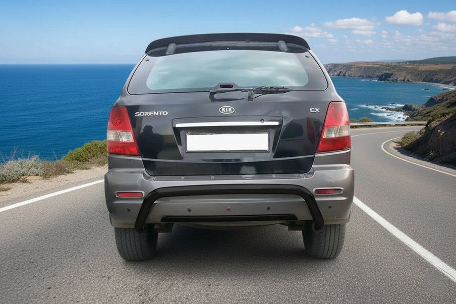 Kia Sorento I BL 2002-2009 Rear Bar Black (Stainless Steel) Image