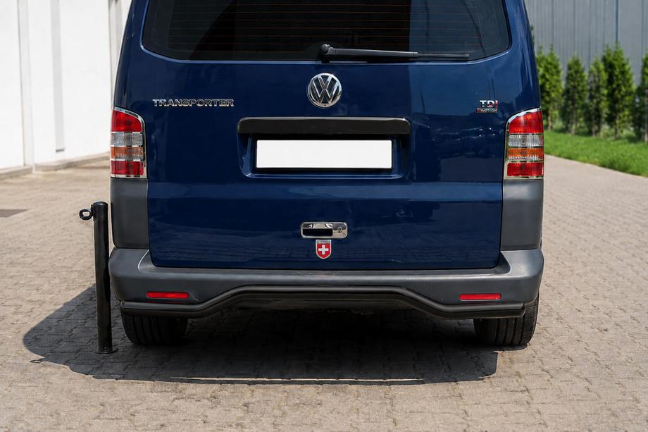 Volkswagen T5 Caravelle 2004-2010 Rear Roll Bar Wave AK006 Black (Stainless Steel) Photo 2
