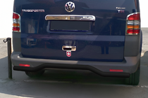 Volkswagen T5 Transporter 2003-2010 Rear Roll Bar Wave Black (Stainless Steel) photo 1