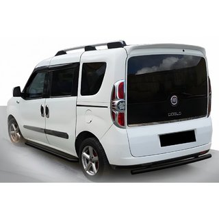 Rear Bar AK002 Black (Stainless Steel) Fiat Doblo II 2010-2022 photo 1