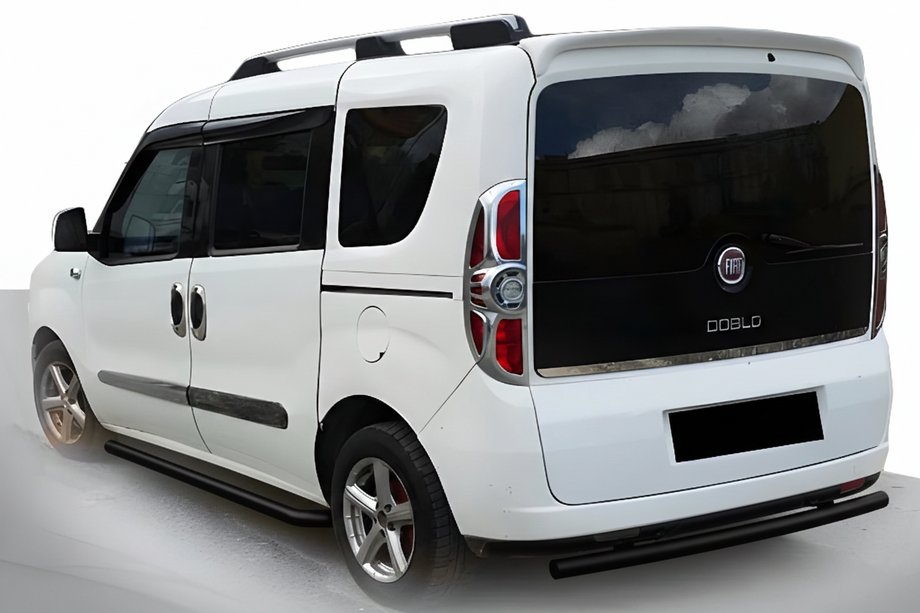 Fiat Doblo II 2010-2022 Rear Bar AK002 Black (Stainless Steel) Image