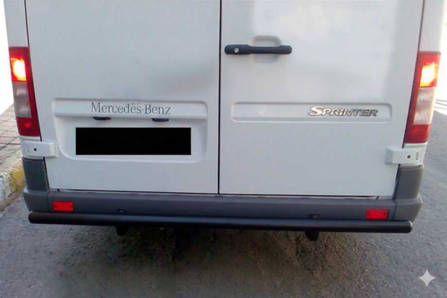 Mercedes Sprinter W901/902/903/904/905 1995–2006 Rear Bar AK002 Black (Stainless Steel) Image