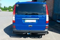 Mercedes Viano 2004-2014 Rear Corner Bars AK003 Black (2 pcs, Stainless Steel) photo 9