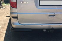 Mercedes Viano 2004-2014 Rear Corner Bars AK003 Black (2 pcs, Stainless Steel) photo 5