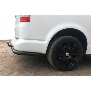 Rear Corner Bars AK003 Black (2 pcs, Stainless Steel) Volkswagen T5 Transporter 2003-2010 photo 2