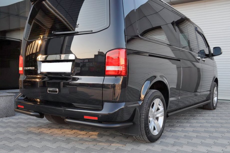 Volkswagen T5 2010-2015 Rear Corner Bars AK003 Black (2 pcs, stainless steel) Photo 5