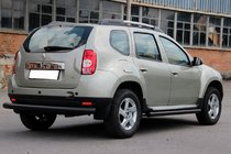 Renault Duster 2008–2017 Rear Straight Roll Bar Black (Stainless Steel) photo 2